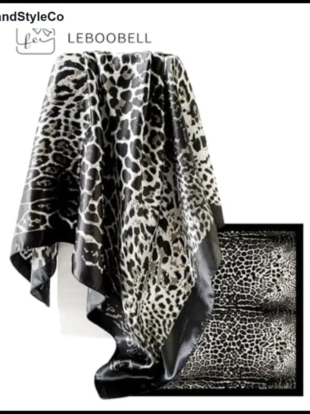 Womens Satin Scarf Square Scarf Like Silk Bandana Hair Scarf 35 Inches